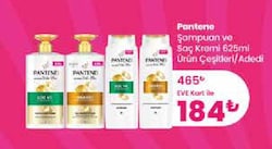 Pantene Şampuan ve Saç Kremi 625 ml Çeşitleri