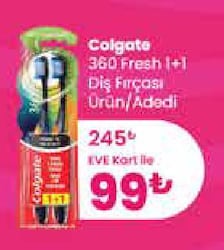 Colgate 360 Fresh 1+1 Diş Fırçası