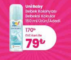 Uni Baby Bebek Kolonyası Bebeksi Kokular 150 ml