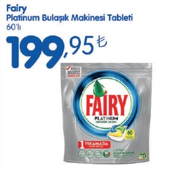 Fairy Platinum Bulaşık Makinesi Tableti 60'lı