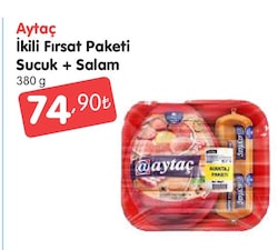 Aytaç İkili Fırsat Paket Sucuk+Salam 380 g 