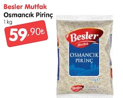 Besler Mutfak 1 kg Osmancık Pirinç