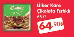 Ülker Antep Fıstıklı Kare Çikolata 65 gr