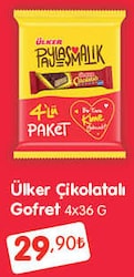 Ülker Çikolatalı Gofret 4x36 gr