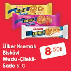 Ülker Kremalı Sandviç Bisküvi 61 gr