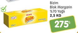 Bizim Blok Margarin %70 Yağlı 2.5 kg