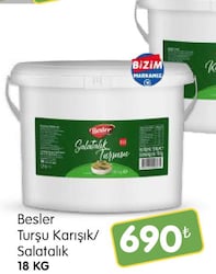 Besler Turşu Karışık/Salatalık 18 kg