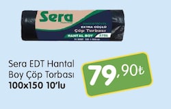 Sera EDT Hantal Boy Çöp Torbası 100x150 10'lu