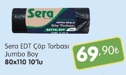 Sera EDT Çöp Torbası Jumbo Boy 80x110 10'lu