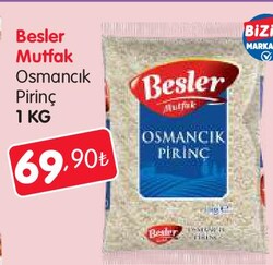 Besler Mutfak Osmancık Pirinç 1 kg