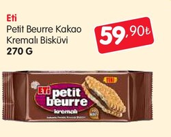 Eti Petit Beurre Kakao Kremalı Bisküvi 270 g