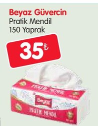Beyaz Güvercin Pratik Mendil 150 Yaprak