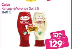 Calve Ketçap+Mayonez İkili Set 1140 gr