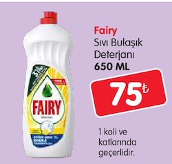 Fairy Sıvı Bulaşık Deterjanı 650 ml