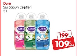Duru Sıvı Sabun Çeşitleri 3 lt