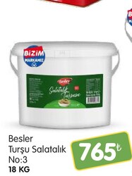Besler Turşu Salatalık No.3 18 kg