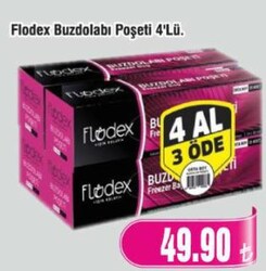 Flodex Buzdolabı Poşeti 4'lü