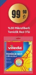Vileda Mikrofiber %30 Temizlik Bezi 3'lü