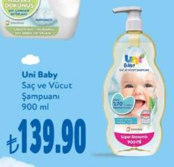 Uni Baby Saç ve Vücut Şampuanı 900 ml