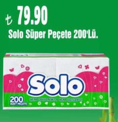 Solo Süper Peçete 200'lü