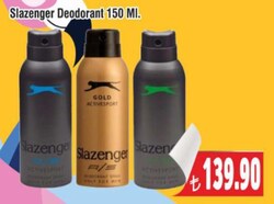 Slazenger Deodorant 150 ml Çeşitleri