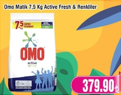 Omo Matik Active Fresh & Renkliler 7.5 kg