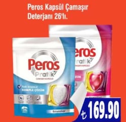 Peros Kapsül Çamaşır Deterjanı 26'lı
