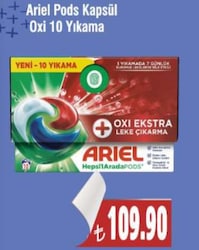 Ariel Pods Kapsül Oxi 10 Yıkama 