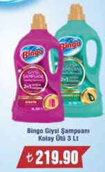 Bingo Giysi Şampuanı Kolay Ütü 3 lt