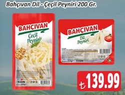 Bahçıvan Dil-Çeçil Peyniri 200 gr