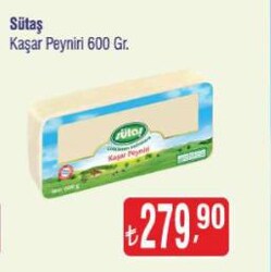 Sütaş Kaşar Peyniri 600 g