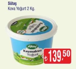 Sütaş Kova Yoğurt 2 kg