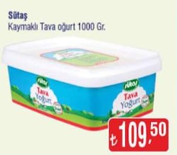 Sütaş Kaymaklı Tava Yoğurt 1000 gr