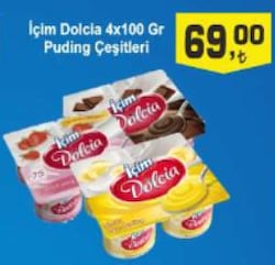 İçim Dolcia 4x100 gr Puding Çeşitleri