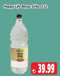 Happy Life Beyaz Sirke 2 lt