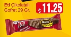 Eti Çikolatalı Gofret 29 gr 