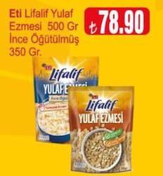 Eti Lafalif Yulaf İnce Öğütülmüş 350 gr/Yulaf Ezmesi 500 gr