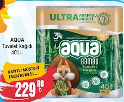 Aqua Tuvalet Kağıdı 40'lı