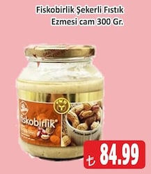 Fiskobirlik Şekerli Fıstık Ezmesi Cam 300 gr