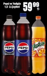 Pepsi ve Yedigün 1.5 lt Çeşitleri