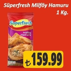 SuperFresh Milföy Hamuru 1 kg
