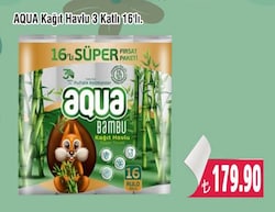 Aqua Kağıt Havlu 3 Katlı 16'lı