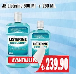 JB Listerine 500 ml+250 ml