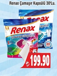 Renax Çamaşır Kapsülü 30'lu Çeşitleri