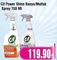 Cif Power Shine Banyo/Mutfak Sprey 750 ml