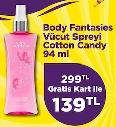 Body Fantasies Vücut Spreyi Cotton Candy 94 ml