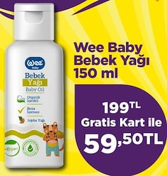 Wee Baby Organik Bebek Yağı 150 ml
