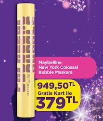 Maybelline New York Colossal Bubble Hacim Veren Maskara