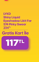 LYKD Shiny Liquid Eyeshadow Likit Far 574 Pinky Swear