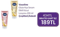 Vaseline Gluta Hya Serum Etkili Canlandırıcı Parlaklık Vücut Losyonu 200 ml